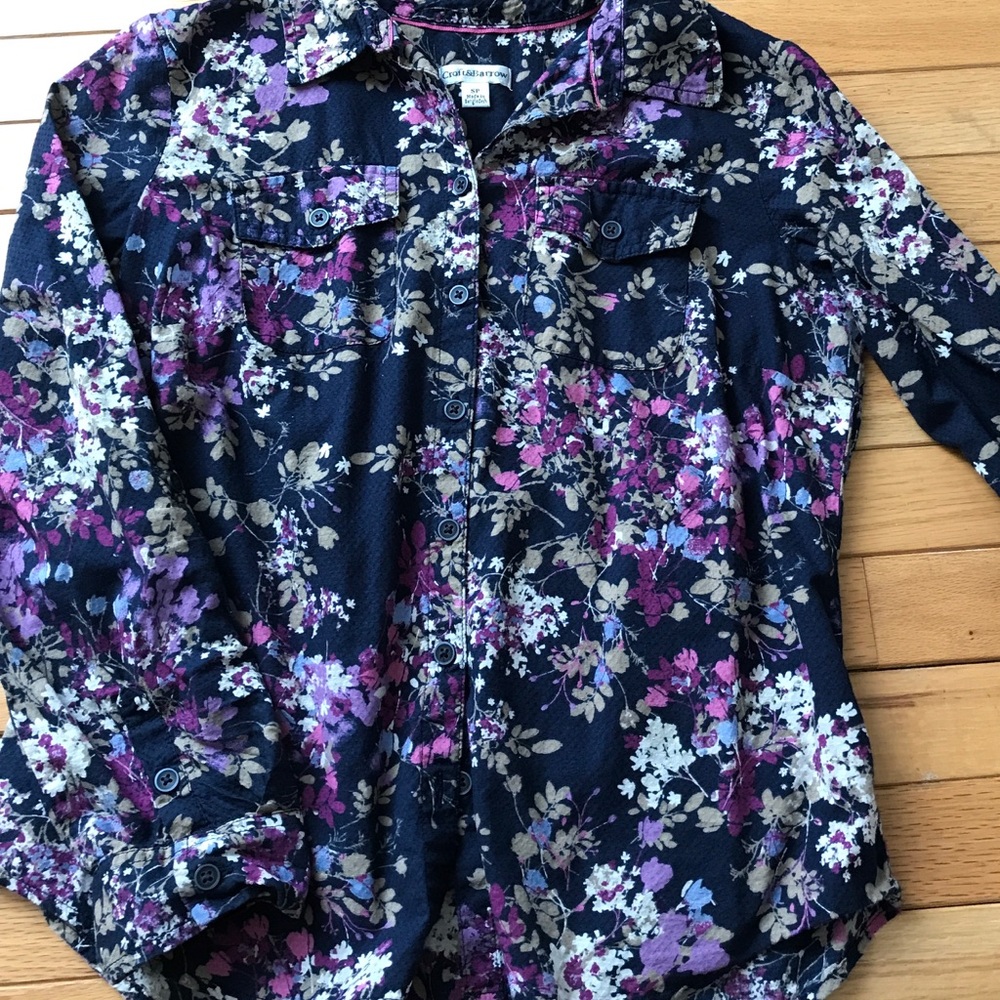 Floral button up shirt